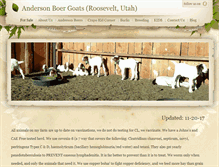 Tablet Screenshot of andersonboergoats.com